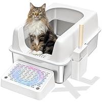 Algopix Similar Product 7 - Zapstarz Stainless Steel Cat Litter