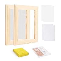 Algopix Similar Product 13 - Worown A6 Wooden Paper Making Screen