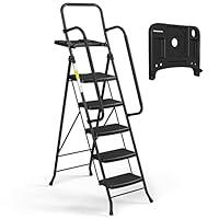 Algopix Similar Product 15 - HBTower 5 Step Ladder with Handrails