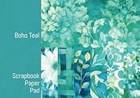 Algopix Similar Product 3 - Boho Teal Scrapbook Paper Pad 72