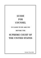 Algopix Similar Product 7 - Guide for Counsel in Cases to be Argued