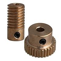 Algopix Similar Product 14 - Mxfans 30 Teeth Brass Worm Gear Wheel 