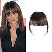 Algopix Similar Product 2 - Shinon Clip in Bangs Dark Brown Human
