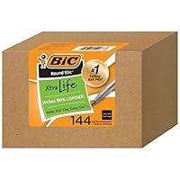 Algopix Similar Product 6 - BIC Round Stic Xtra Life Black