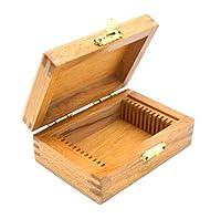 Algopix Similar Product 17 - Wooden Slide Box for 12 Slides with