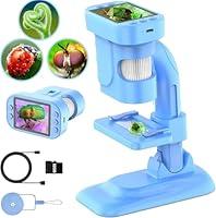 Algopix Similar Product 8 - Microscope for Kids  300x Zoom Digital