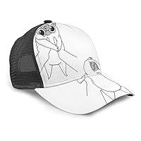 Algopix Similar Product 8 - Puppy Sleeping Art Baseball Cap for