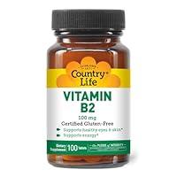 Algopix Similar Product 7 - Country Life Vitamin B2 100mg