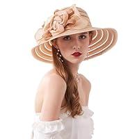 Algopix Similar Product 7 - Tea Party HatsWomens Organza Church