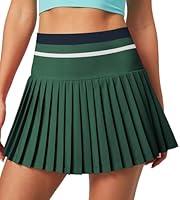 Algopix Similar Product 7 - Heathyoga Pleated Tennis Skirt with