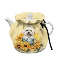 Algopix Similar Product 1 - Kathyboom Dog Sunflower Tea Cozy for