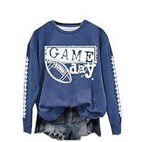 Algopix Similar Product 20 - Long Sleeve Tops for Women Football