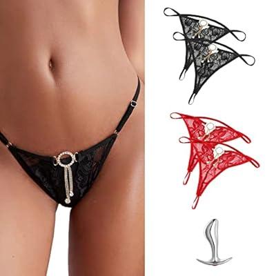 4 Pack Women Sexy Lingerie Cotton Thongs G-string T-back Panties Underwear