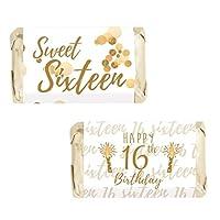 Algopix Similar Product 14 - White and Gold Sweet Sixteen Mini