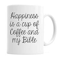 Algopix Similar Product 18 - Happiness is a cup of coffee  my bible