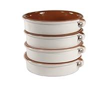 Algopix Similar Product 10 - Cloud White Terra Cotta Cazuelas Round
