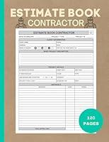 Algopix Similar Product 10 - Estimate Book Contractor Job Estimate