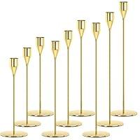 Candlestick Holders Taper Candle Holders Sziqiqi Gold Candle Stick Candle  Holder for Table Centerpiece Wedding Reception Festive Christmas Mantel