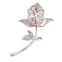 Algopix Similar Product 6 - TULIP LY Created Crystal Brooch Crystal