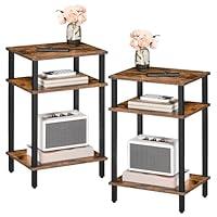 Algopix Similar Product 17 - MAHANCRIS Side Table Set of 2 3Tier