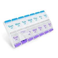 Algopix Similar Product 7 - EZY DOSE Push Button 7Day Pill Case