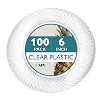 Algopix Similar Product 11 - Ilyapa 100 Premium Clear Plastic Plates