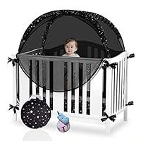 Algopix Similar Product 7 - Safety Crib Net to Keep Baby in Black