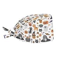 Algopix Similar Product 10 - JEOCODY Halloween Working Cap Pumpkin