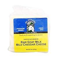 Algopix Similar Product 3 - MT STERLING Raw Goat Milk Mild Cheddar