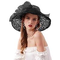 Algopix Similar Product 17 - Kentucky Derby Hats for WomenBlack