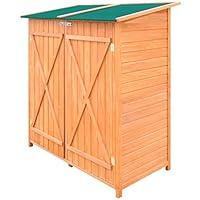 Algopix Similar Product 17 - vidaXL Outdoor Wooden Storage Shed