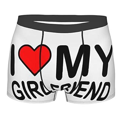 Boxer Underpants Shorts I Love My Girlfriend Panties Men