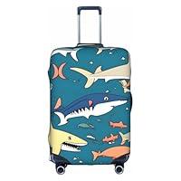 Algopix Similar Product 7 - YHBLYKXP Shark sailing print Luggage