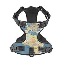 Algopix Similar Product 20 - Xiso Ver World Map1 Dog Harness NoPull