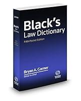 Algopix Similar Product 10 - Blacks Law Dictionary Pocket 5th