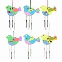 Algopix Similar Product 11 - 6 Pack Bird Wind Chime Craft Kits for