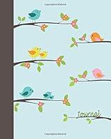 Algopix Similar Product 16 - Journal Singing Birds 8x10  LINED