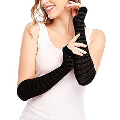 Best Deal for Punk Gothic Rock Long Arm Warmer Fingerless Gloves