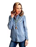 Algopix Similar Product 18 - Stetson Womens Blue Denim Embroidered