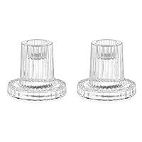 Algopix Similar Product 13 - Hewory Candle Holder Glass Candlestick