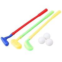 Algopix Similar Product 3 - BKID 3PCs Mini Golf Clubs Golfer and