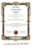 Algopix Similar Product 11 - Diplme du Meilleur Gamer Ide cadeau