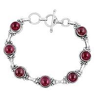 Algopix Similar Product 12 - Natural Garnet 925 Silver Plated