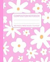 Algopix Similar Product 18 - Wide Ruled Composition Notebook Cute