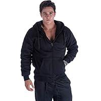 Algopix Similar Product 5 - LeeHanTon Sherpa Lined Hoodie Mens Zip