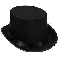 Algopix Similar Product 4 - Super Z Outlet Black Top Hat Satin