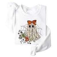 Algopix Similar Product 9 - DIOMMELL Cute Ghost Sweatshirts for