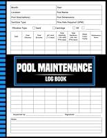 Algopix Similar Product 12 - Pool Maintenance Log Book Simple Daily