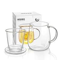 Algopix Similar Product 6 - Glass Tea Infuser Cup with Strainer and