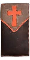 Algopix Similar Product 3 - 3D Brown and Orange Boys' Rodeo Wallet